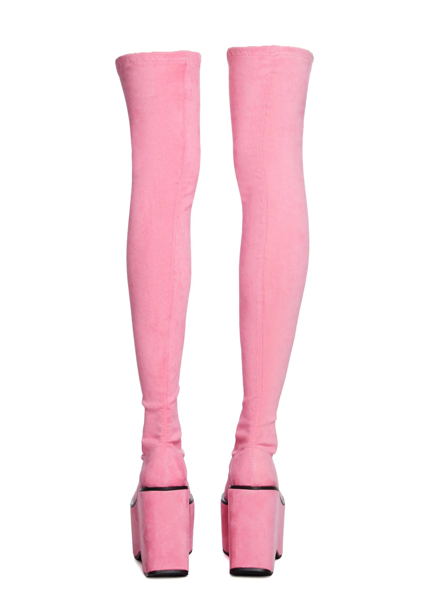 Pink Felix Platform Thigh High Boots