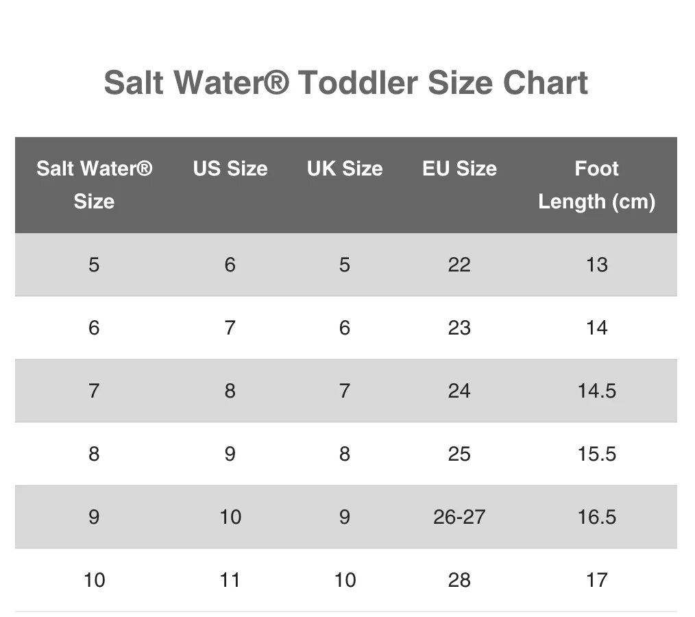 Salt Water Sandals - Tan