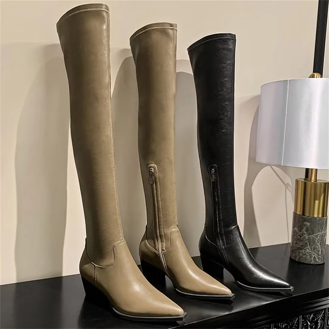 Serpatura Elegance Tall Slip-Ons