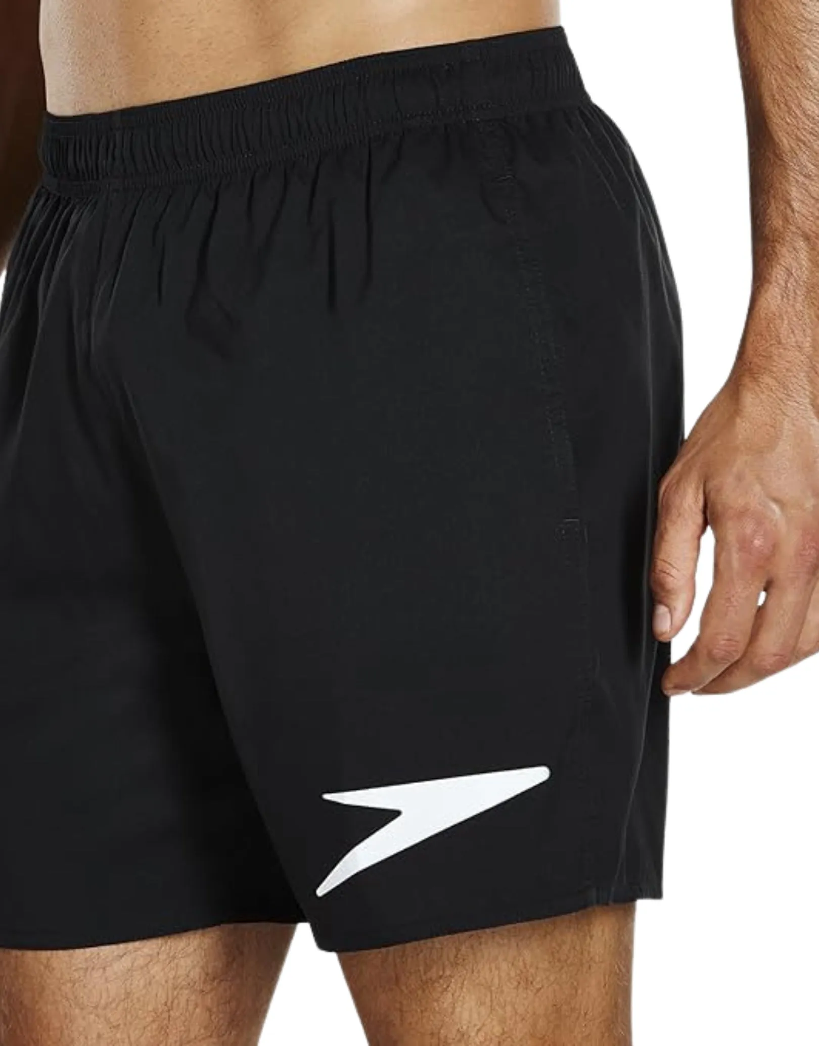 Speedo Sport Solid 16" Watershorts - Black/White