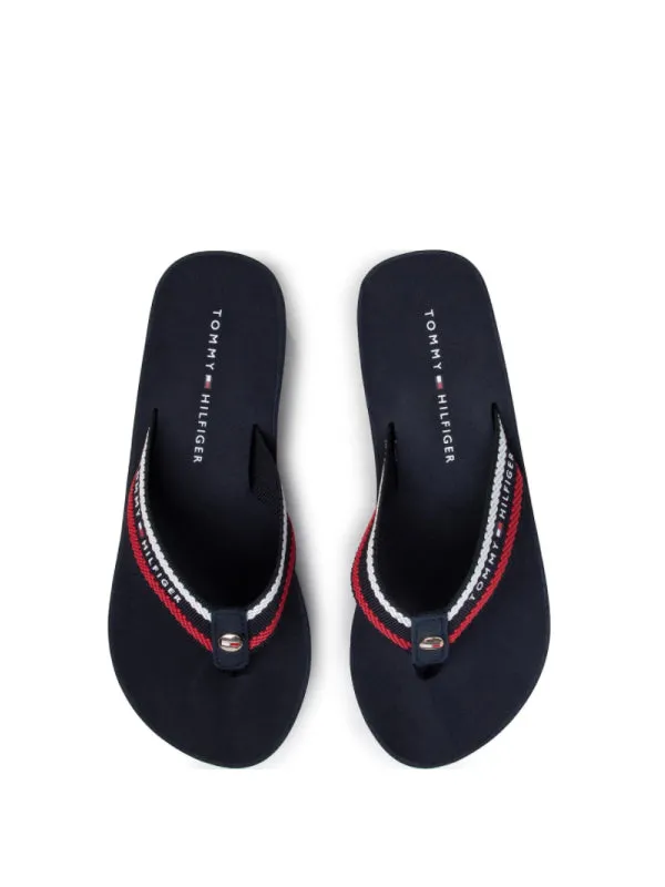 Stripy Wedge Beach Sandal
