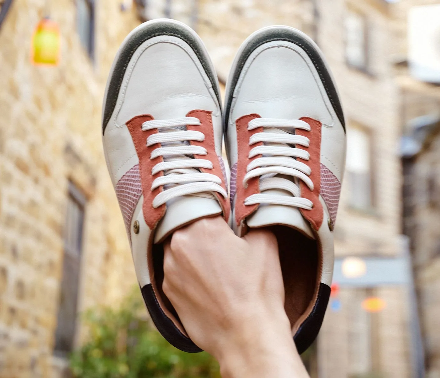 Strive Women's Stellar Leather Lace-Up Sneakers Candy