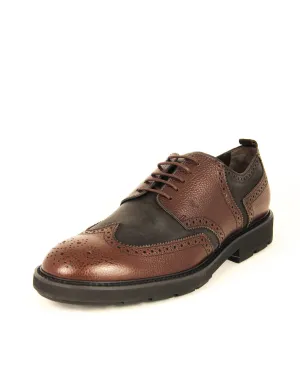 Tod's Men's Derby Caffe Shoes Leather Oxfords Lace Up Brown Lug Sole Elegant Shoes