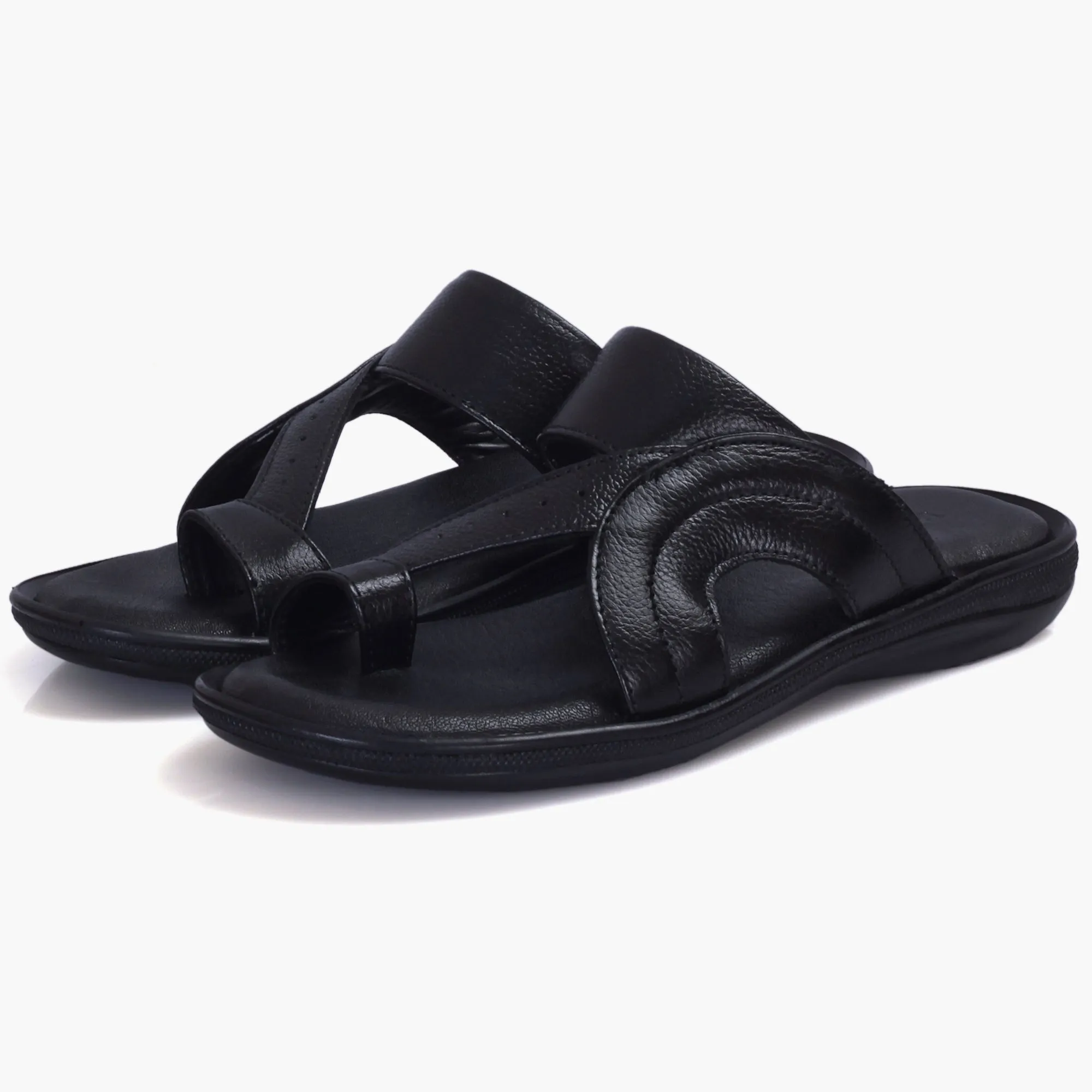 Upscale Leather Men’s House Slippers