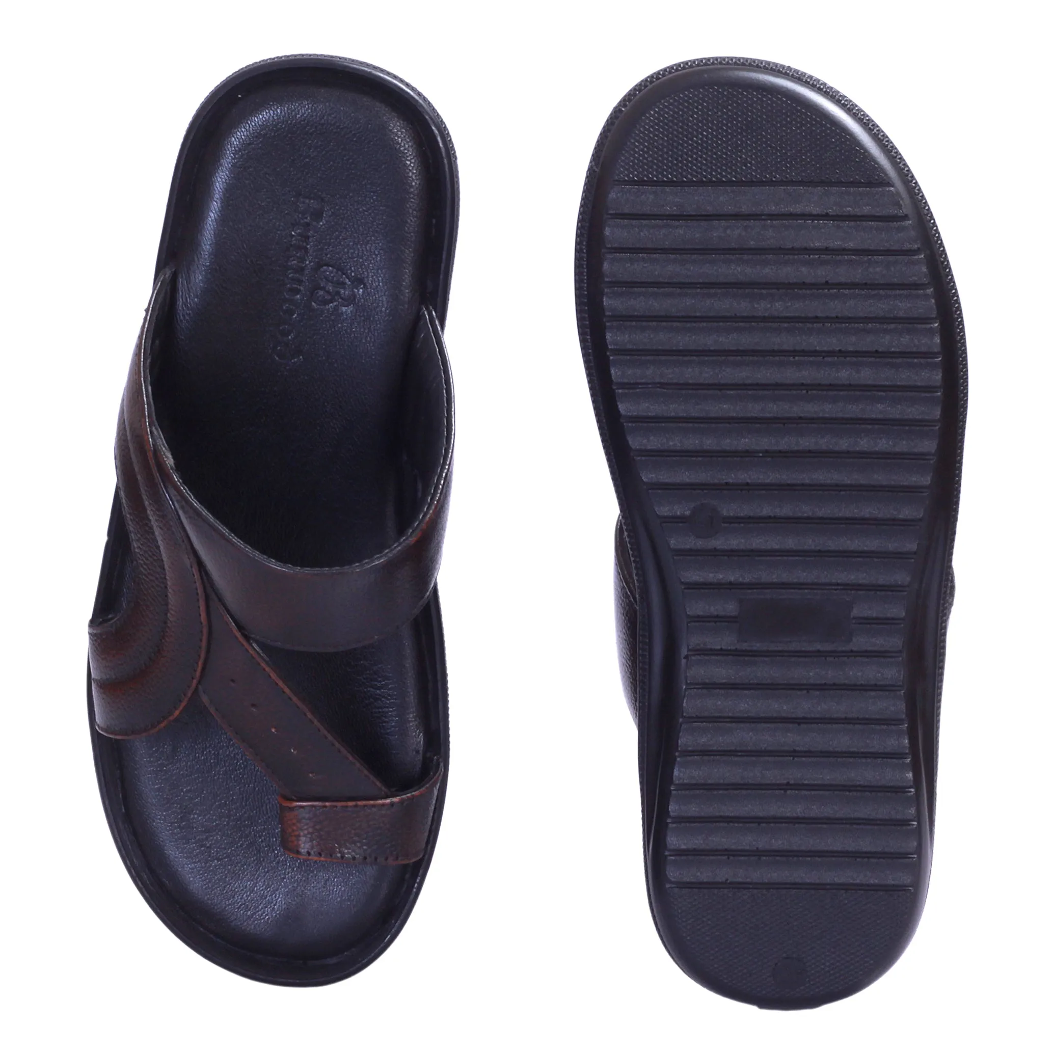 Upscale Leather Men’s House Slippers