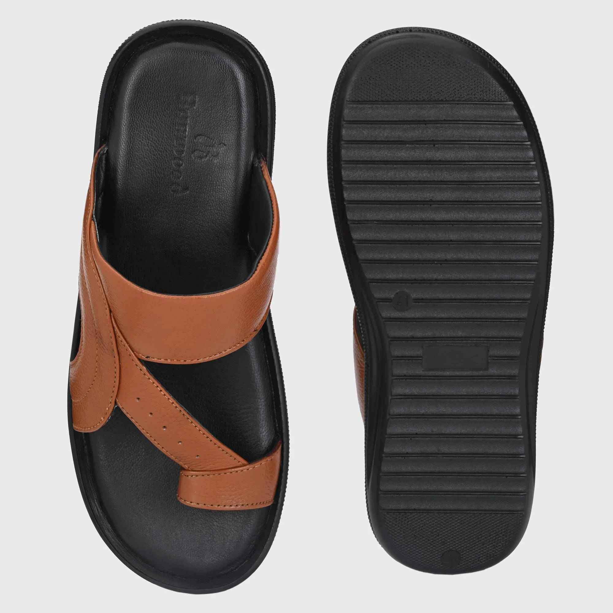 Upscale Leather Men’s House Slippers