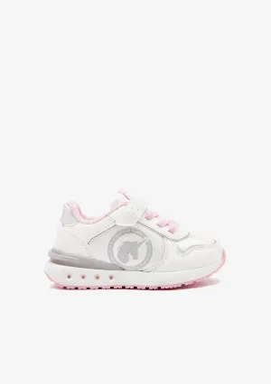 White Unicorn Sneakers with Lights