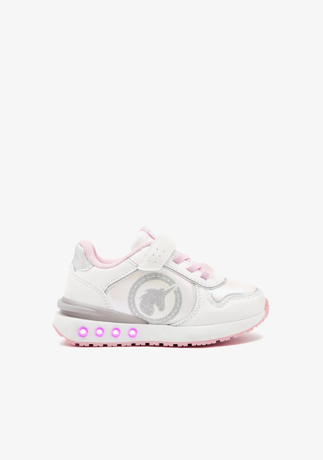 White Unicorn Sneakers with Lights